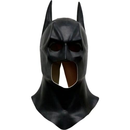 New The Bat Superhero Mask Cosplay Bruce Wayne Latex Masks Halloween Carnival Masquerade Party Costume Props Anime Hero Mask