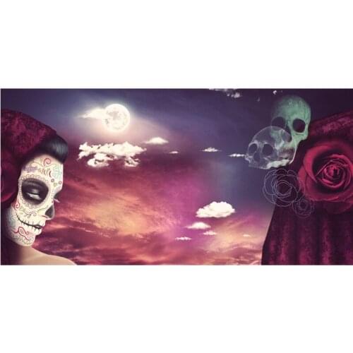 New Summer Sugar Skull Beach Towel Fashion Bath towels 100% Bamboo Fiber Swimming Towel Soft Travel Blanket 70*140cm