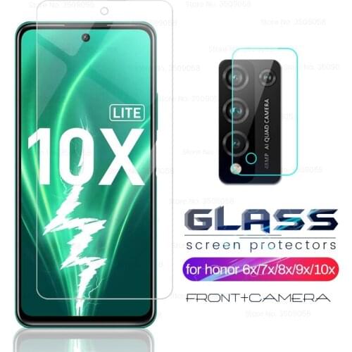 Camera protectors for honor 9x premium 10x lite light 8x glas xonor honer honar 9xlite 10xlite phone screen tempered glass film