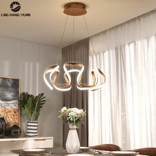 Nordic Led Pendant Light Home decoration Modern White&Gold Pendant Lamp for Living room Bedroom Dining room Kitchen Luminaires
