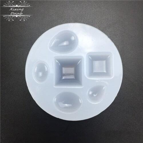 Semi circular water drop epoxy resin jewelry mold transparent silica gel mold pendant Decoration DIY cake mold