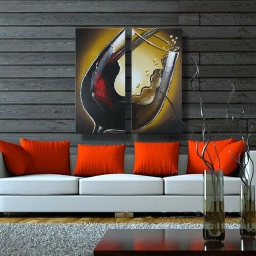 Hand painted modern wall art picture living room home decor beautiful group oil painting on canvas no framed