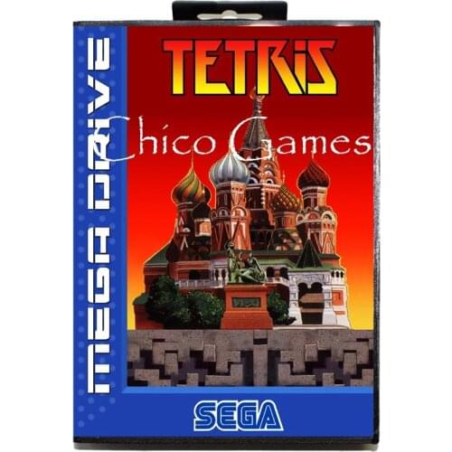 Sega MD games card - Tetris EU Cover for Sega MegaDrive Video Game Console 16 bit MD card