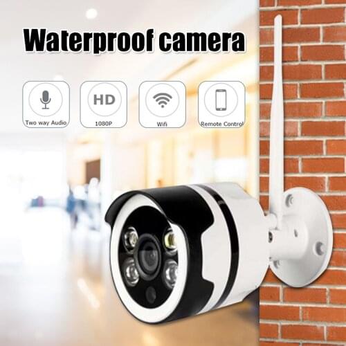 Outdoor Security Camera Home Surveillance Camera Waterproof WiFi Camera with Face Sound Motion Detection Night Vision G
