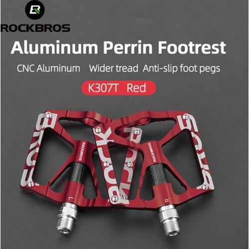 ROCKBROS Bicycle Pedals Bike Pedals Cycling Ultralight Aluminium Alloy MTB Pedals Bicicleta Bike Pedals Flat BMX Cycling Pedals