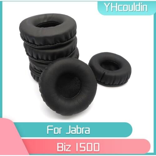 YHcouldin Earpads For Jabra Biz 1500 Biz1500 Headphone Accessaries Replacement Wrinkled Leather
