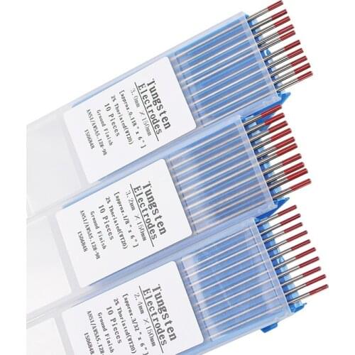 10pcs/Box WT20 Red Color Thorium Tungsten Electrode Head Tungsten Needle/rod For Welding Machine