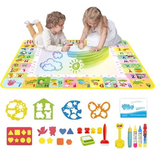 2020 New Arrivals 120x90cm Magic Water Drawing Mat Doodle Play Painting Mat Intellectual Development Toy Early Educational Toys