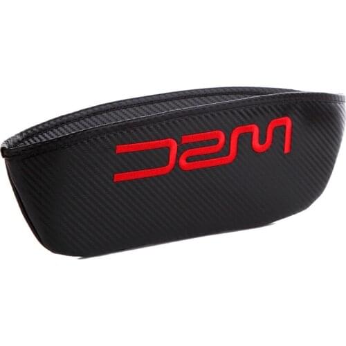 Embroidery for WRC emblem Car carbon fiber style seat crevice storage bag for volkswagen bmw mercedes benz chevrolet accessories