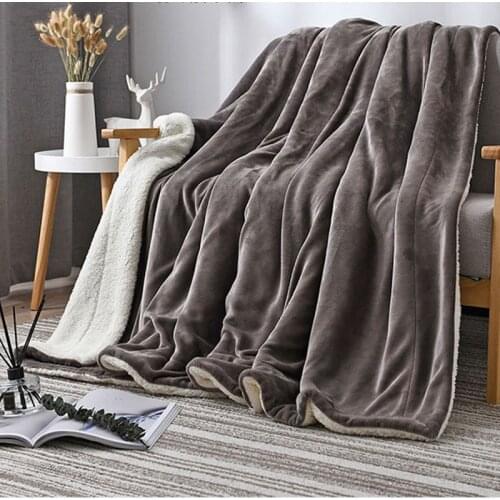 High Quality Wool Cashmere Blanket Soft Blankets For Beds Sofa Winter Thicken Throw Blanket Lamb Velvet Bedspreads Fleece Deken