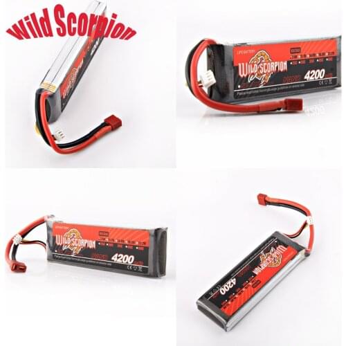 1 adet Vahsi Akrep 7.4 V 4200 mAh 35C Li-po Paketi 2 hucreleri Pil Sarj Edilebilir RC Pil