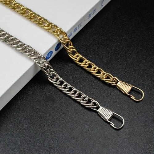 10Pcs 80-100-120CM Weaved Gold Handbag Chain Durable Women Metal Chains For Purse Shoulder Bags Straps Accessories Bag Parts
