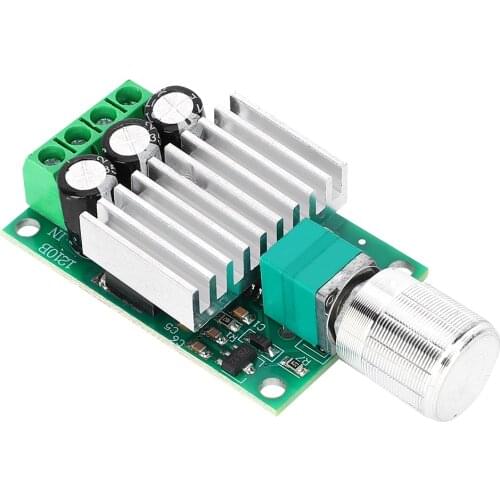 12V 24V 10A High-Power PWM DC Motor Governor Speed Controller Temperature Dimming Switch PWM Speed Switch