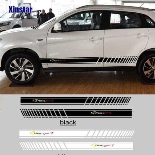 2pcs car side sticker for Chevrolet Cruze Captiva Lacetti Aveo Orlando Epica Camaro