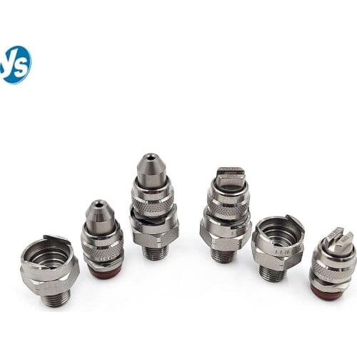 Quick Connect Stainless Steel Full Cone Nozzle, Full Cone Quick Dismantling Nozzle, Quick Jet Full Cone Nozzle 1/4" Male Thread