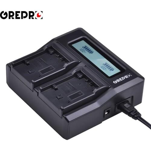 Rapid LCD Dual Battery Charger for Sony NP-FV100 NP FV100 FV50 FV70 FH100 FH70 FH50 FH60 FP50 FP90 CX700E PJ50E 30E 10E