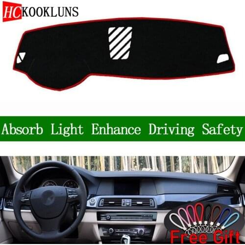 For BMW 5 series 2011 2012 2013-2017 Dashboard Cover Sun Shade Dash Mat Pad Carpet Car Stickers Interior Accessories