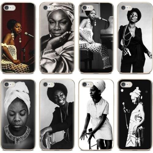 For Huawei Y6 Y5 2019 For Xiaomi Redmi Note 4 5 6 7 8 Pro Mi A1 A2 A3 6X 5X 7A Nina Simone Jazz Music Singer Poster Soft Case
