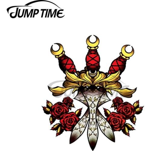 JumpTime 13 x 8.8cm For Three Daggers Car Stickers Personality Bumper Surfboard Decal Motorcycle Fold GTR EVO Decoration