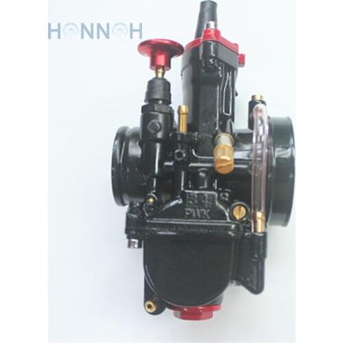 Black Motorcycle Carburetor Carburador PWK Mikuni Universal 34mm for Motorcycle Scooter Motocross With Power jets