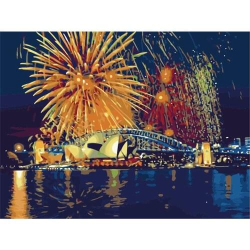 Patrician True Beautiful Car Bus Oil Painting By Numbers Art Picture Acrylic Paint Drawing On Canvas Hand Painted Home Decor