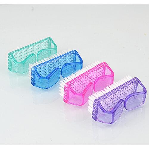 1pcs Large 8.2cm Plastic Manicure Pedicure Brush Nail Cleaning Tools Soft Remove Dust Makeup Brushes Nail Care Accessories