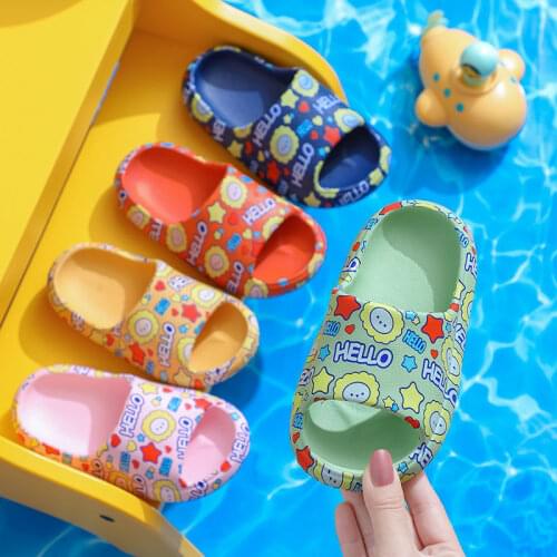 Slippers summer boys girls baby indoor home non-slip soft bottom cute childrens bathroom bath sandals slippers bath slippers