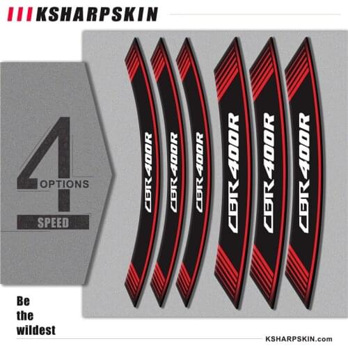 Tire modified motorcycle sticker inner wheel reflective personality wheel decorative decal for HONDA CBR400R