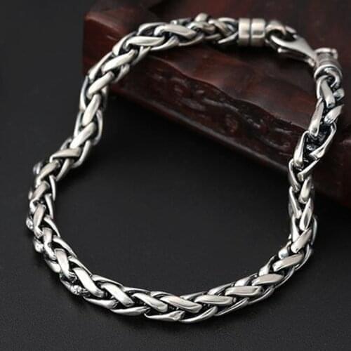 Men and Women Retro Bracelet Titanium Steel Braided Bracelet Friendship Couple Bracelet Gift