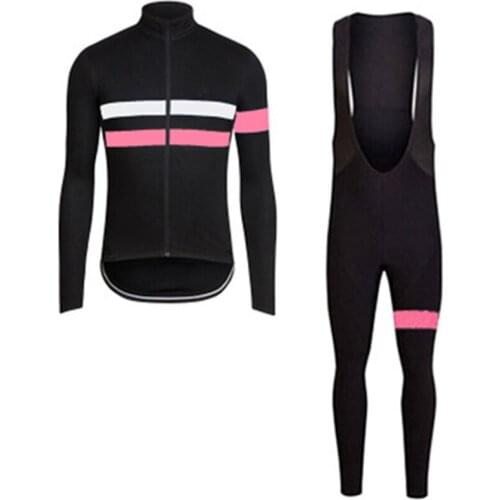 Rapha 2021 Autumn Cycling Jersey Set Quick Drying Long Sleeve Men Shirt MTB Bicycle Clothes Mountain Bike Cycling Clothing