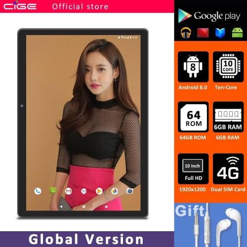 2020 Newest 10.1 Inch 10 Core 4G LTE Phone Call Tablet Pc Android 8.0 Google Play Dual SIM Cards 5G WiFi Bluetooth GPS Tablets