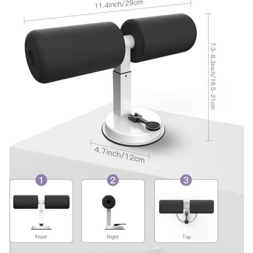 ABS Trainer Sit Up Aid Self-Suction Fitness Equipment Abdominal Strength Trainer Home Gym Muscle Training Men Women Weightloss