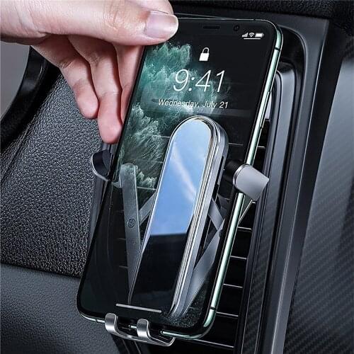 Universal Car Phone Holder for Smart Mobile Phone Stand Gravity Holder Sensing Auto Grip Stand Steady Fixing Bracket Vehicle