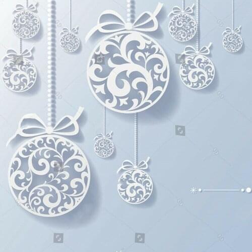 Die Cuts Christmas Ornaments Metal Cutting Dies Scrapbook Embossing Paper Crafts