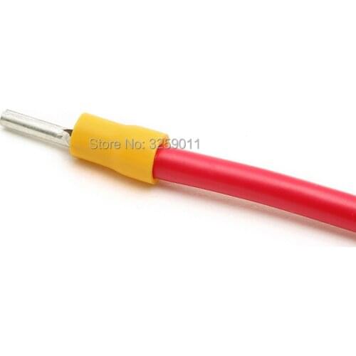 1PCS 12-10 AWG Wire Ferrules Crimp Connectors Pic-chaped Pre-Insulating Terminal Type TZ-JTK PTV5.5-13