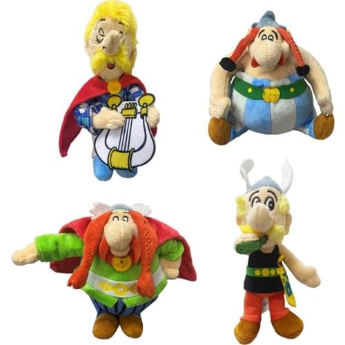 1pcs 18cm Classic France Cartoon The Adventures of Asterix Obelix plush toy ascotte Doll Soft Stuffed Toys Kids Childrens Gifts
