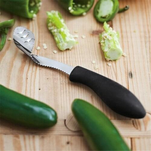 1PC Best Barbecue Stainless Steel Chili Tomato Pepper Corer Jalapeno Pepper Corer Kitchen Cooking Tools 2020