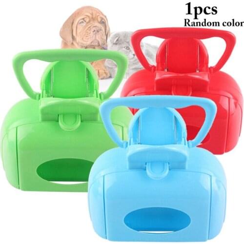 1Pcs Pet Dog Pooper Scooper Puppy Cat Toilet Picker Walking Kitten Dog Waste Picker Useful Dog Product Cleaning Tool Candy Color