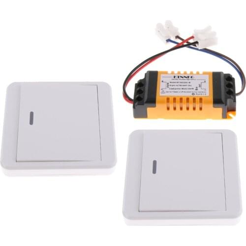 1 Way Radio Light Switch Wall Switch Remote Control, Quickly Create On / Off Wiring