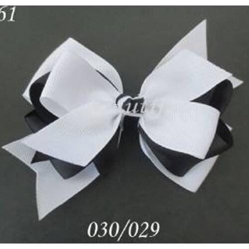 100 pcs 4.5" B-Three Layer BLESSING Good Girl Boutique Hair Bow Clip