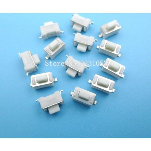 100PCS/LOT 3*6*5 mm 2pin SMD Tact Switch Push Button White Button Touch Micro Switch 3x6x5H