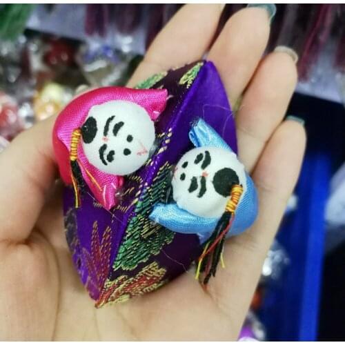 5pcs Mixed colors Shell shape Embroidery handmade baby Brocade Silk Coin Bags,Purse, Jewelry Bags, rings bag, earring bag 2
