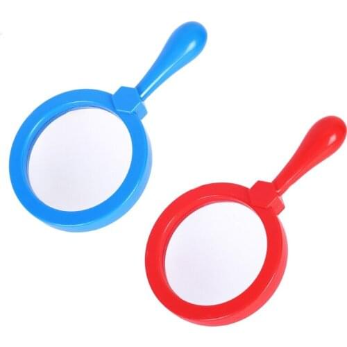 5x Handheld Magnifier with Plastic Handle High Cla-rity Reading Magnifying Glass Book Newspaper Maps Insect Observation