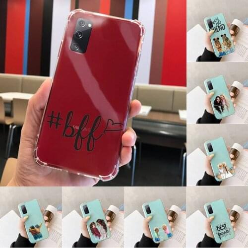 Best friends Phone Case Transparent For Samsung S 10 9 20 11 7 8 21 6 P Edge PLUS ULTRA 4G 5G