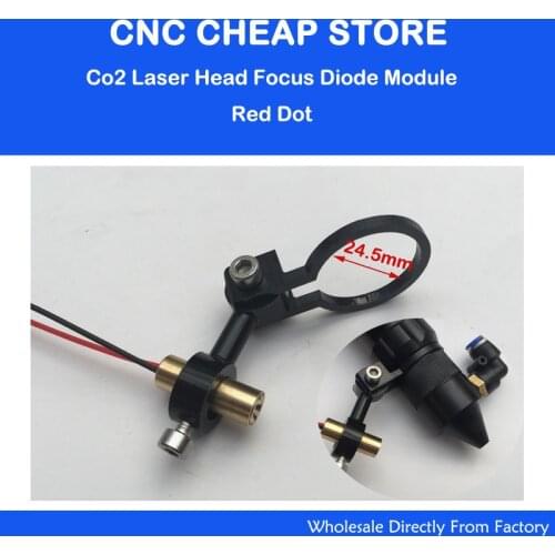 Co2 Laser Cutting Head Focus Focusing Diode Module Red Dot Position Positioning DIY Laser Engraver Cutter 5V Focal
