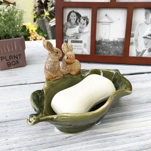 Bathroom Home Ceramic Key Soap Soap Dish Box Soap Dish Bathroom Accessories Bathroom Furniture Toilet Soap Holder