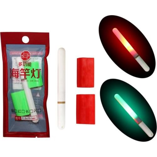 Electronic Light Stick Clip on Telescopic Fishing Rod Waterproof Glowing Lamp Luminous Float Fishing Accessories A399