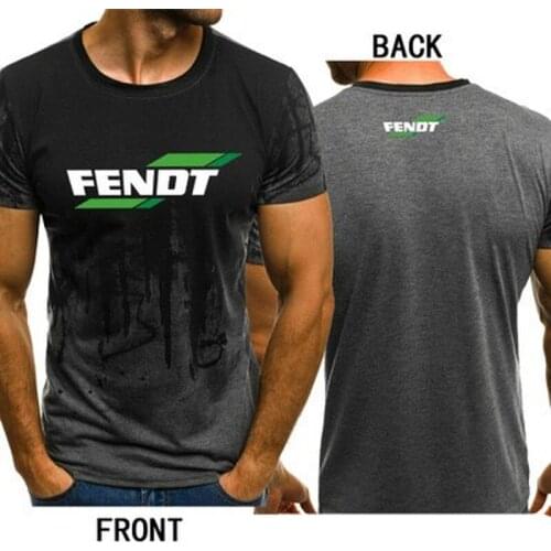 2021New Summer Fendt Logo Camouflage Gradient O-Neck Casual Sport T-shirt Comfortable Sweat Absorption Short Sleeves
