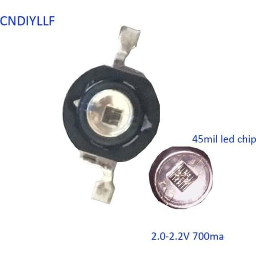 2017 New10pcs Infrared Red850nm 940nm 1W 3W High Power LED Chip IR 850Nm940Nm 120 degree LED Beads for Night Camera