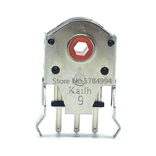 Kailh 7/8/9/10/11/12mm Rotary Mouse Scroll Wheel Encoder 1.74 mm hole 20-40g force for PC Mouse alps encoder 800,000 life cycles